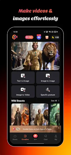 Purvia: AI Art, Video & Swap screenshot