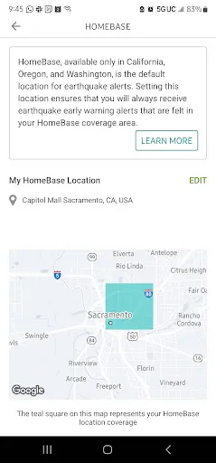 MyShake Earthquake Alerts screenshot