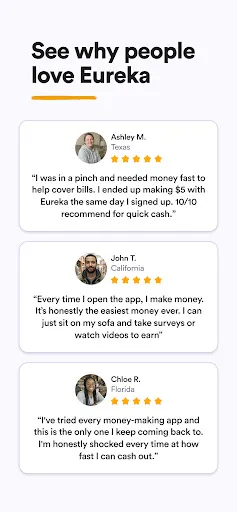 Eureka: Earn money for surveys screenshot