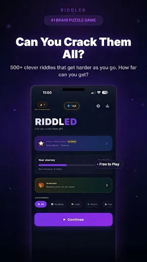 Riddled: Daily Brain Teasers screenshot