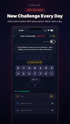 Riddled: Daily Brain Teasers screenshot