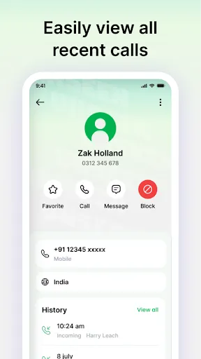 Peekora: Caller ID screenshot