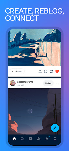 Tumblr Social Media & Art Blog screenshot