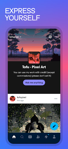 Tumblr Social Media & Art Blog screenshot