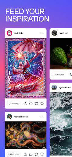 Tumblr Social Media & Art Blog screenshot