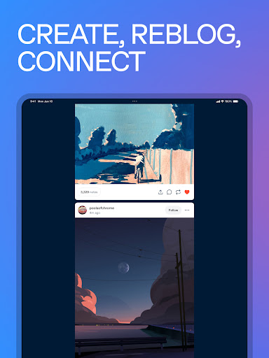 Tumblr Social Media & Art Blog screenshot