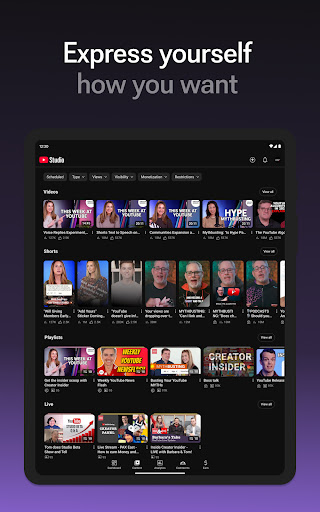 YouTube Studio screenshot