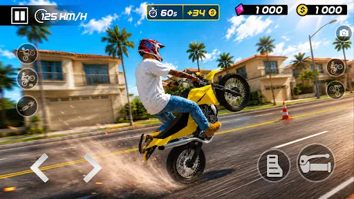 Wheelie Stunt Moto 3D screenshot