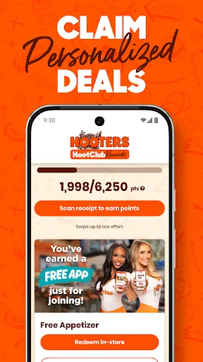 Hooters - Ordering and Rewards screenshot