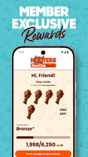 Hooters - Ordering and Rewards screenshot