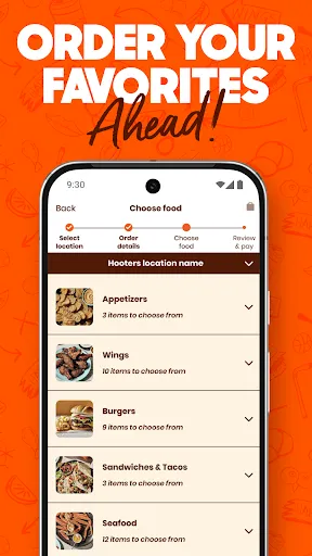 Hooters - Ordering and Rewards screenshot