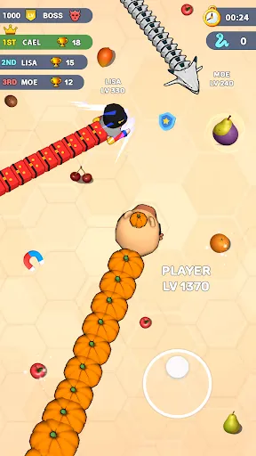 Worms .io Hungry Game screenshot
