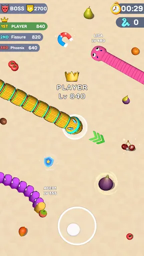 Worms .io Hungry Game screenshot