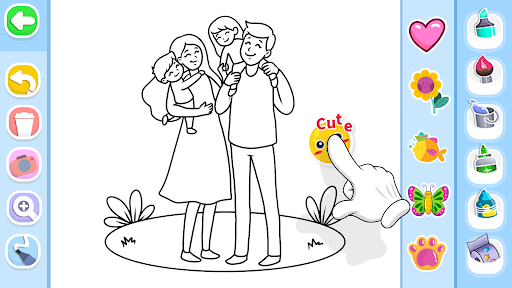 Family Love Coloring Book screenshot