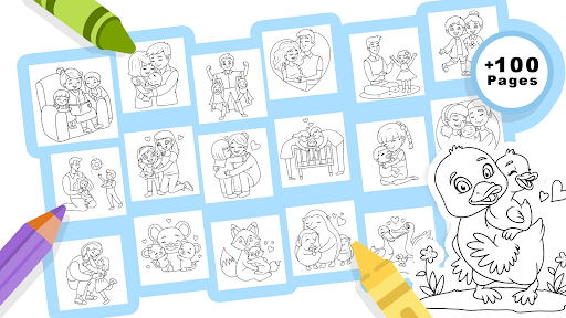 Family Love Coloring Book screenshot