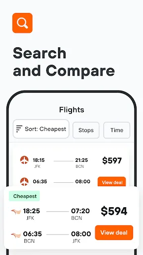 KAYAK: Flights, Hotels & Cars screenshot