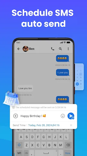 Messages: Text SMS Home App screenshot