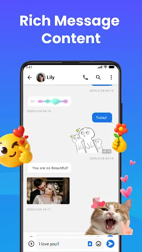 Messages: Text SMS Home App screenshot