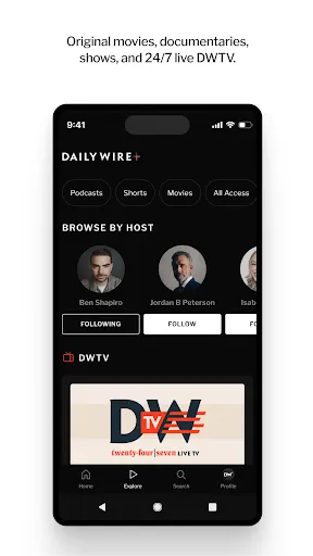 DailyWire+ screenshot
