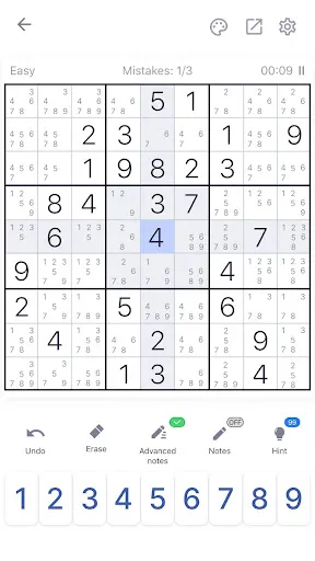 Sudoku - Classic Sudoku Puzzle screenshot