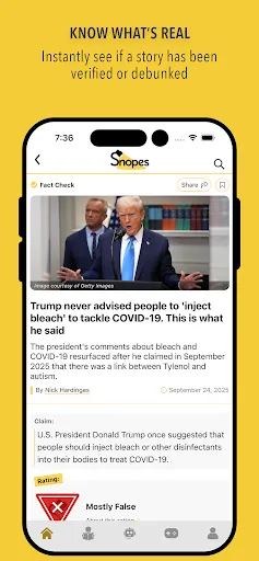 Snopes screenshot