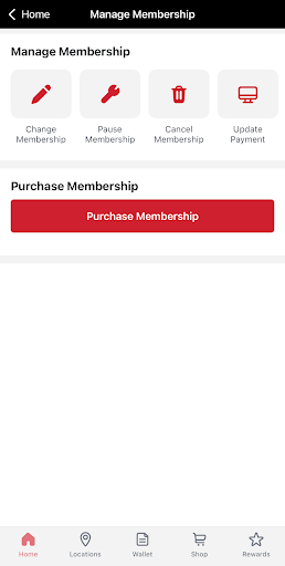 Club Car Wash Mobile App screenshot