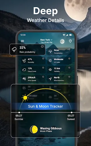 Weather forecast screenshot
