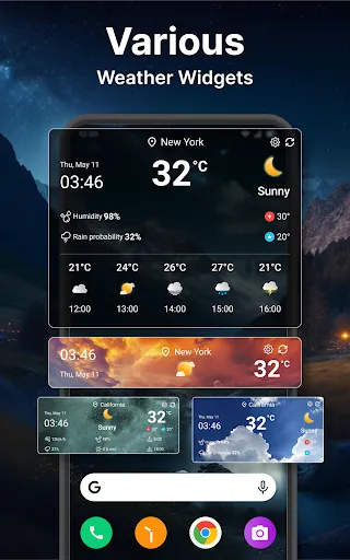 Weather forecast screenshot