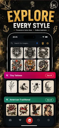 AR Tattoo Drawing & Find Idea screenshot