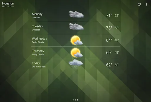 Weather screenshot