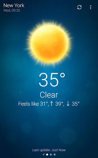 Weather screenshot