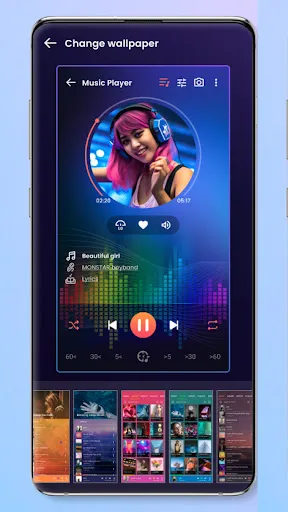 Music player screenshot
