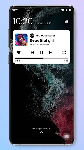 Music player screenshot