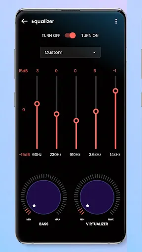 Music player screenshot