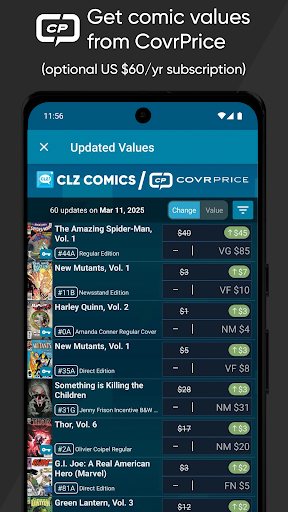 CLZ Comics comic book database screenshot