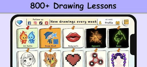 ArtLoop: Learn how to draw screenshot