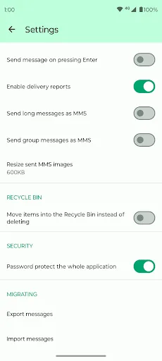 Fossify Messages screenshot