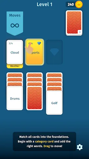 Solitaire Word Match screenshot