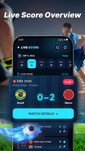 Football Matches Live Score screenshot