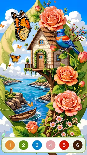 Nature Calm Paint by Numbers screenshot