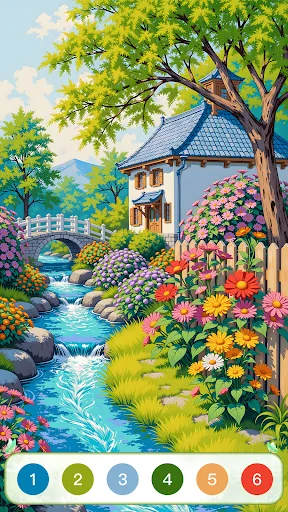 Nature Calm Paint by Numbers screenshot