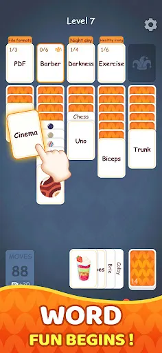 Associate Words: Solitaire screenshot