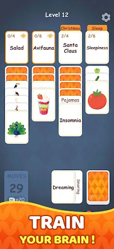 Associate Words: Solitaire screenshot