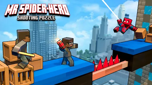 Mr Spider Hero Shooting Puzzle screenshot