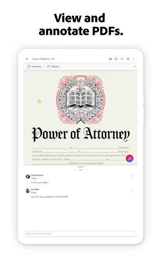 Adobe Acrobat Reader: Edit PDF screenshot