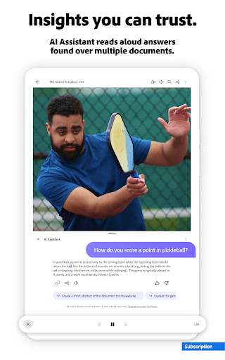 Adobe Acrobat Reader: Edit PDF screenshot