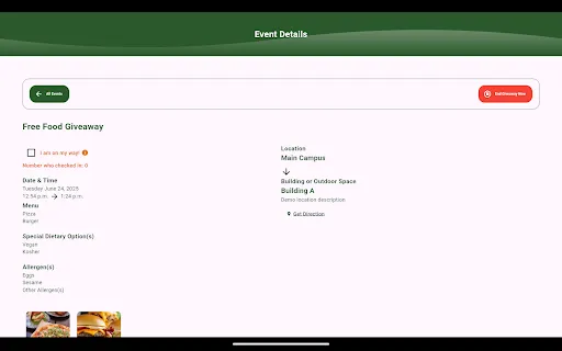 Free Food Alert screenshot