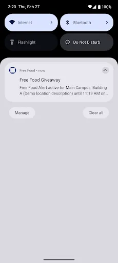 Free Food Alert screenshot