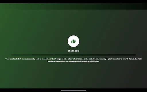 Free Food Alert screenshot