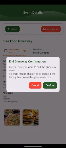 Free Food Alert screenshot